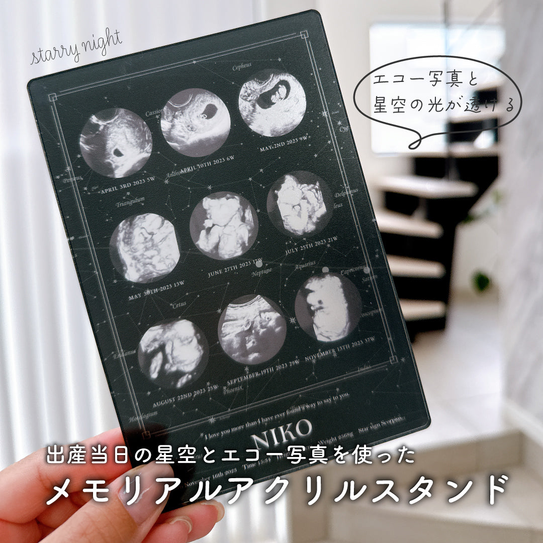 【予約販売中10%OFF特典】アクリルスタンド_実際の星空を背景に