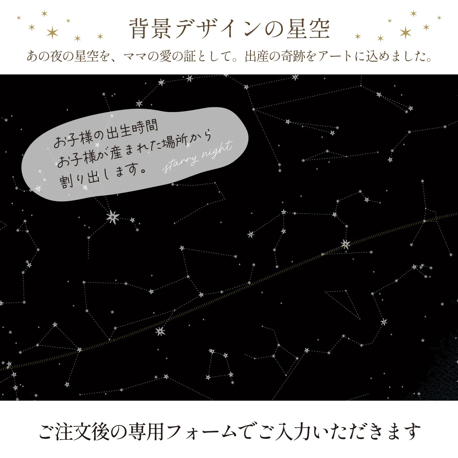 【予約販売中10%OFF特典】アクリルスタンド_実際の星空を背景に