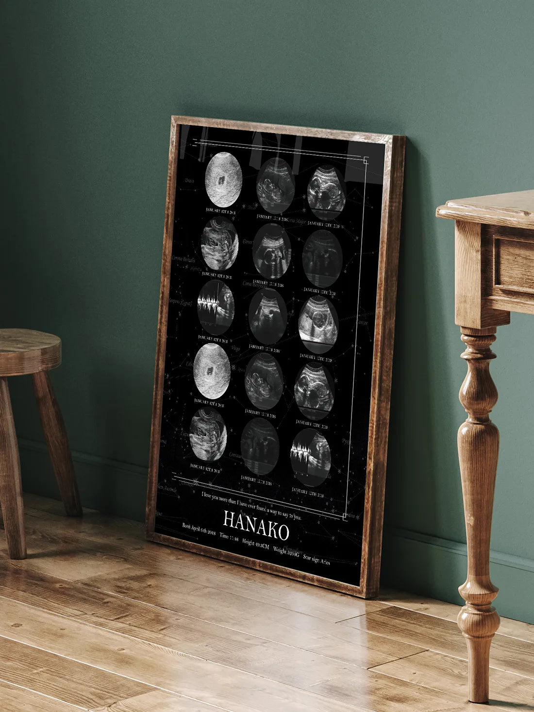 実際の星空を背景に エコー写真ポスター【15枚ver.】