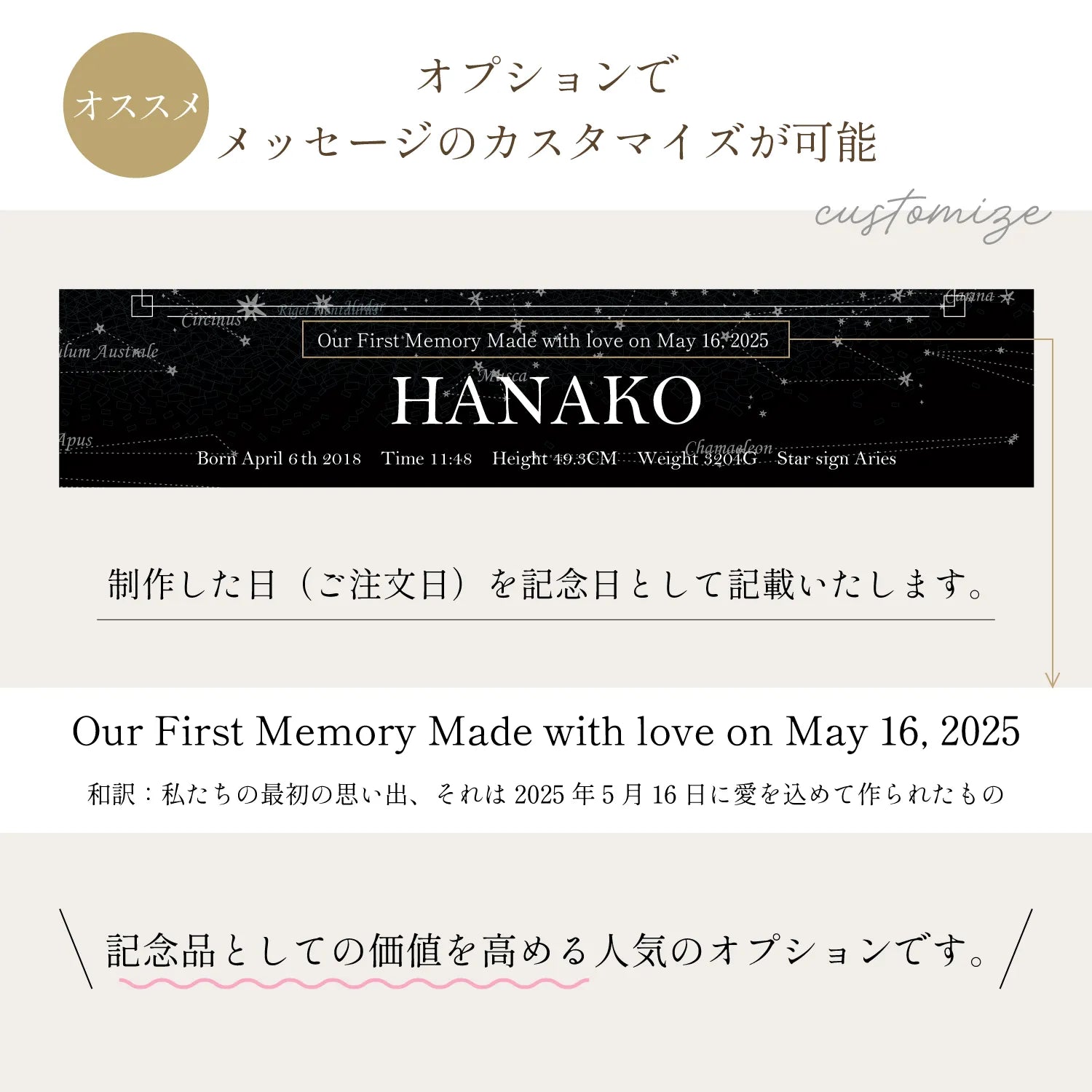 【予約販売中10％OFF特典】アクリルスタンド_実際の星空を背景に